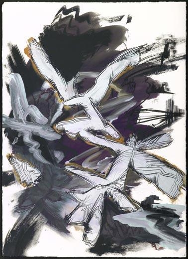 Untitled, 2005 acrylic and ink on paper