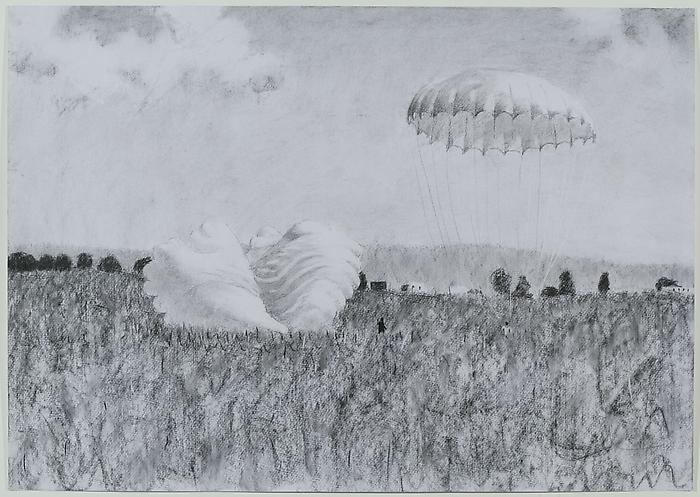 ALEXEY KALLIMA From the series "Chechen Women's Team of Parachute Jumping and Its Virtual Fans", 2008