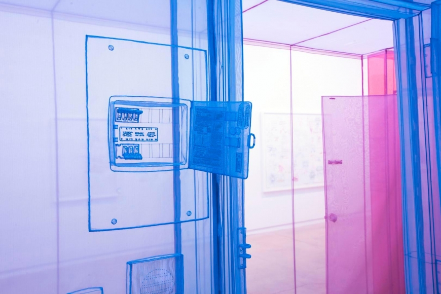 Apartment A, Unit 2, Corridor and Staircase, 348 West 22nd Street, New York, NY 10011, USA (detail), 2011–2014