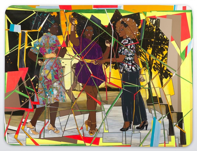 MICKALENE THOMAS, Three Graces: Les Trois Femmes Noires, 2011
