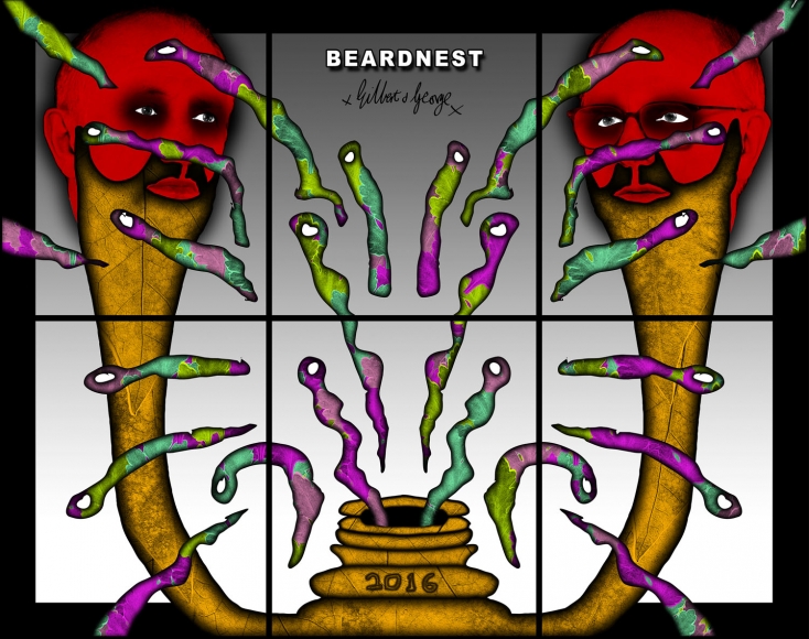 GILBERT & GEORGE, BEARDNEST, 2016
