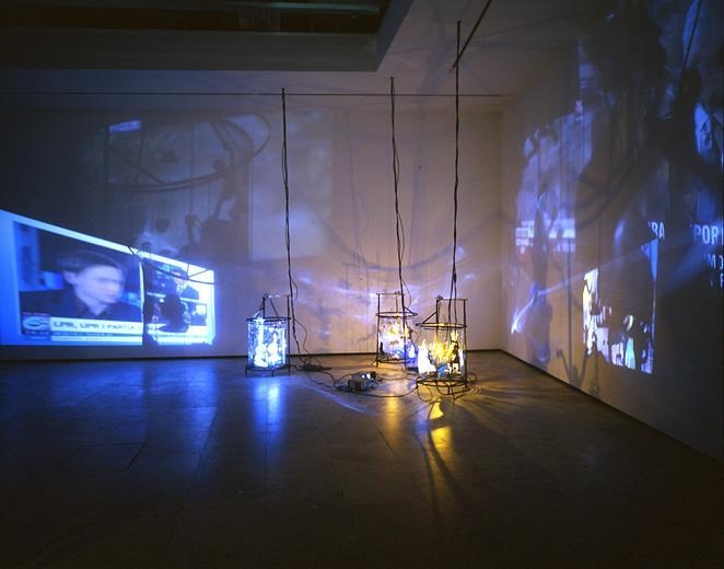 Circus, 2007 Installation of digital video projections on lanterns