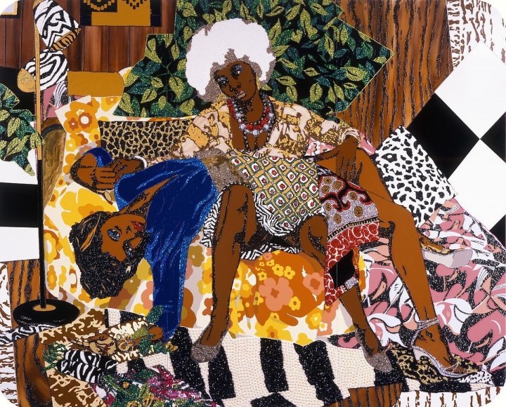 MICKALENE THOMAS, La Lecon d'amour, 2008