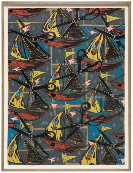 LARI PITTMAN, Found Buried: Textile for Casket Lining, 2020