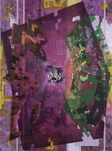 Joust, 2002 acrylic on canvas