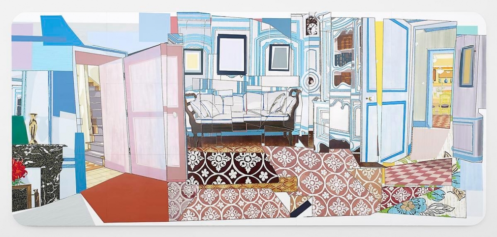MICKALENE THOMAS Interior: Monet's Blue Foyer, 2012