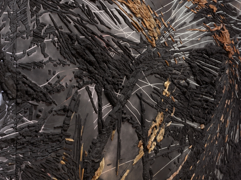 TERESITA FERNÁNDEZ , Black Beach(Unpolished Diamond) 1 (detail), 2020 