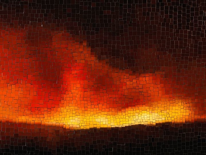 TERESITA FERNÁNDEZ, Fire (America) 3 (detail), 2016