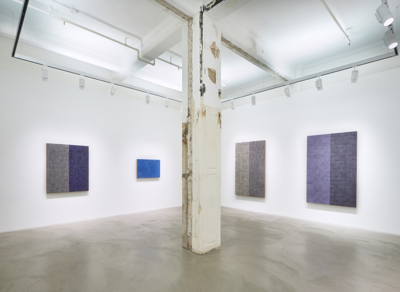 McArthur Binion, Hand:Work:II, Installation view at Lehmann Maupin, Hong Kong