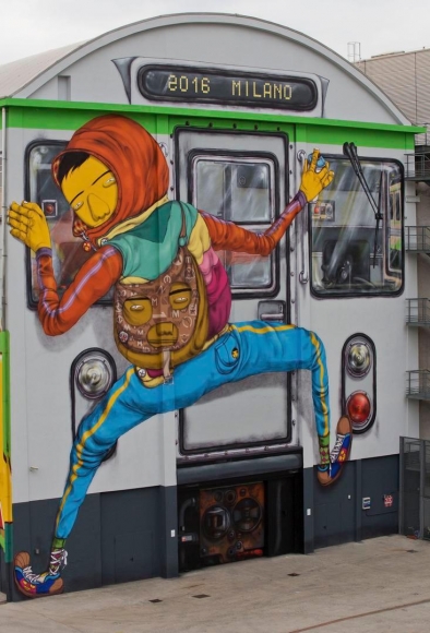 OSGEMEOS Efêmero (detail), 2016