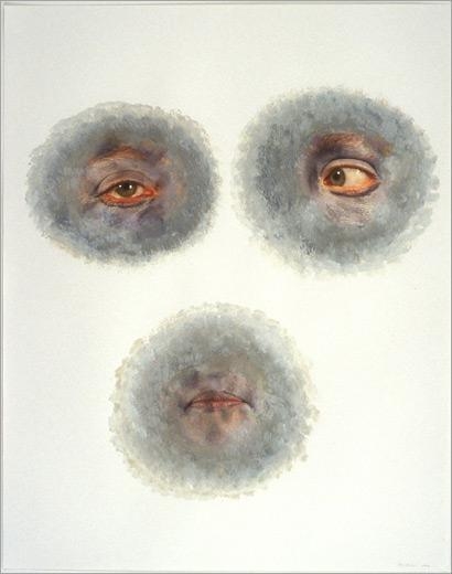 Fog, 2004 acrylic and collage on paper