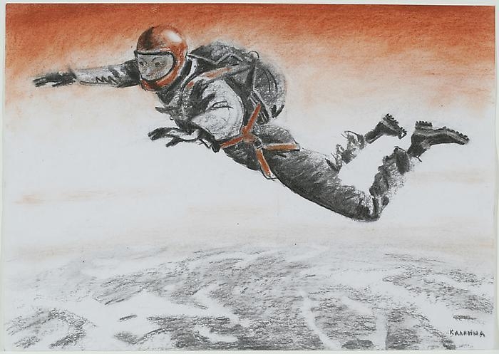 ALEXEY KALLIMA From the series "Chechen Women's Team of Parachute Jumping and Its Virtual Fans", 2008