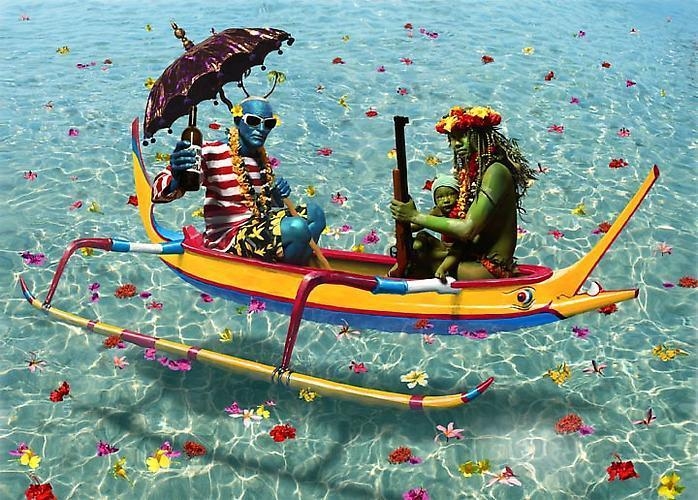 ASHLEY BICKERTON Yellow Canoe, 2010