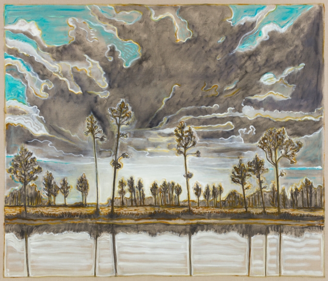 BILLY CHILDISH, trees and sky, 2019