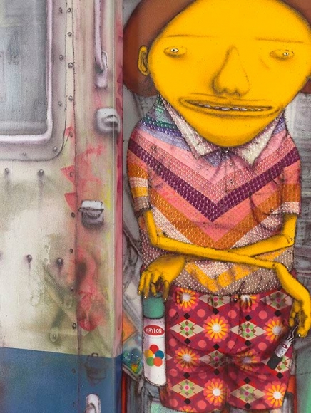 OSGEMEOS Momentos mágicos (Magic Moments) (detail), 2015