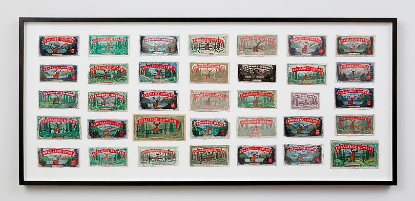 James Castle, Untitled (35 Challenge Butter drawings)