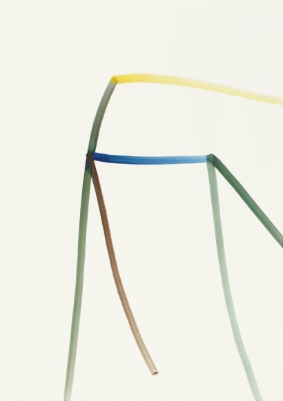 Untitled 2014 gouache on paper in artist's frame