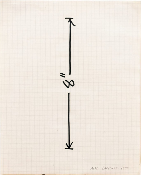 Mel Bochner Measurement Drawing: 8 inch Vertical