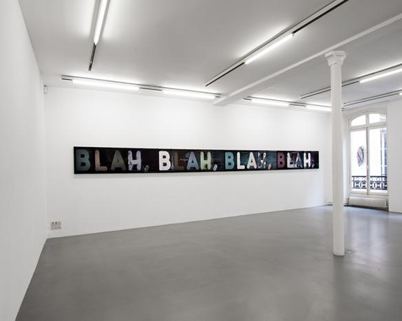 Mel Bochner Exhibition view, Galerie Nelson-Freeman, Paris