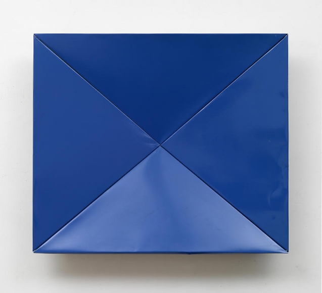 Charlotte Posenenske Blaue Faltung (Blue Fold) 
