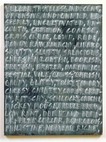 Mel Bochner Vulgar