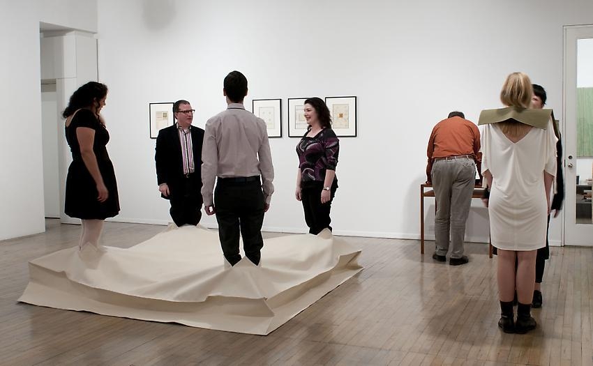 Franz Erhard Walther – opening reception, performance (view 2)