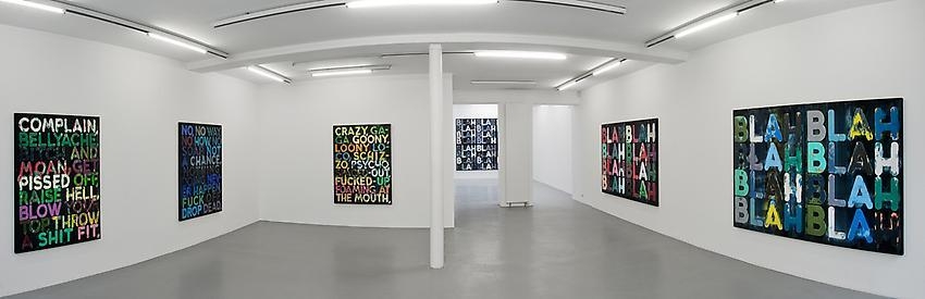 Mel Bochner Exhibition view, Galerie Nelson-Freeman, Paris