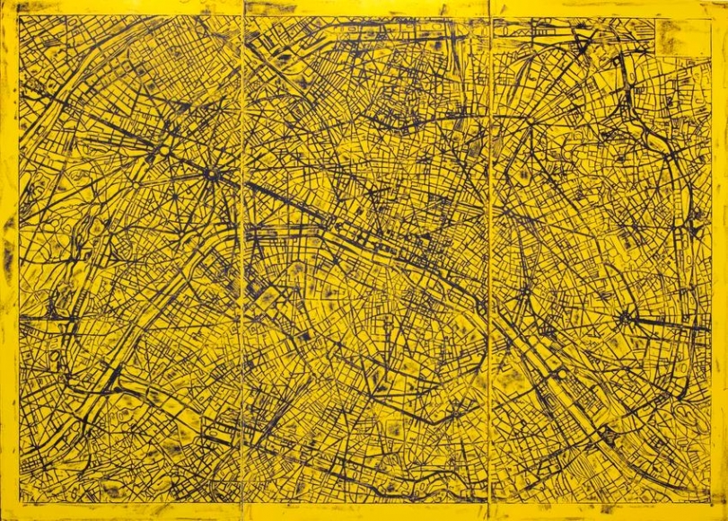 Matt Mullican, Untitled (Paris Street Map)