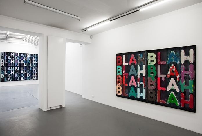 Mel Bochner Exhibition view, Galerie Nelson-Freeman, Paris