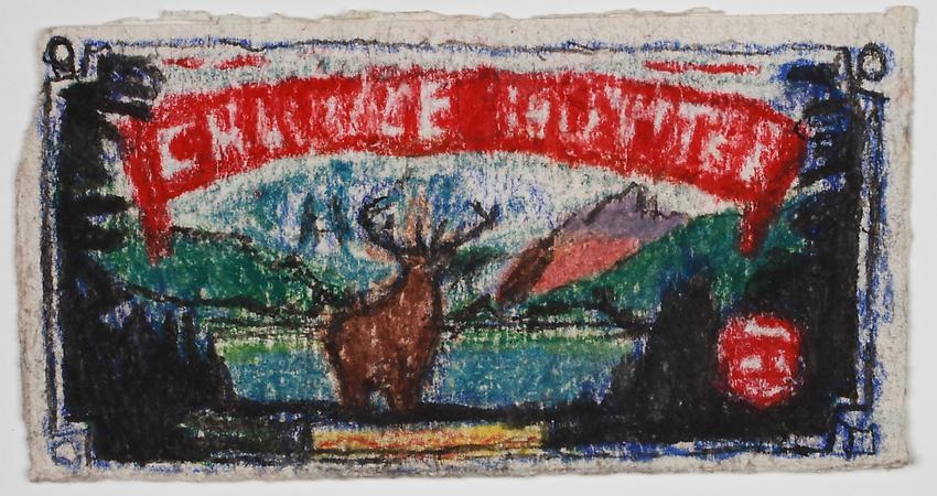 James Castle, Untitled (One of Thirty Five Challenge Butter drawings which have been framed together)