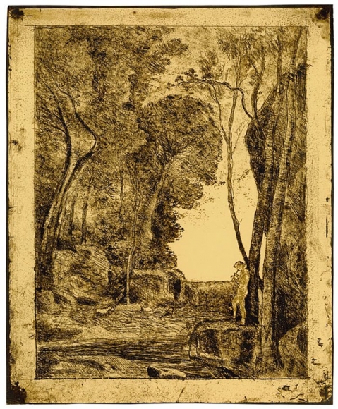 Jean-Baptiste-Camille Corot Le Petit Berger (first plate)