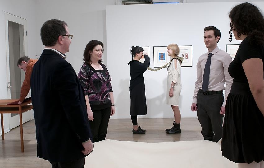 Franz Erhard Walther – opening reception, performance (view 1)