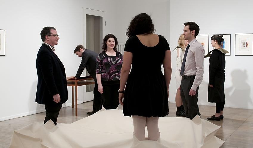 Franz Erhard Walther – opening reception, performance (view 4)