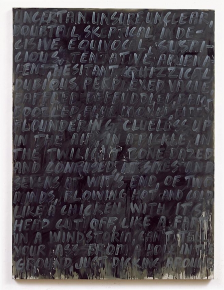 Mel Bochner Uncertain