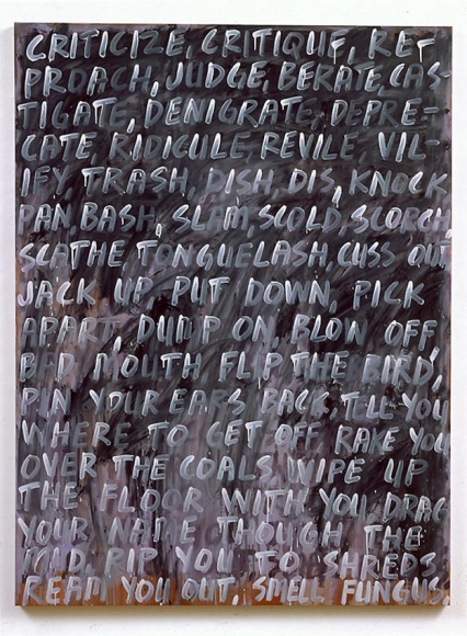 Mel Bochner Criticize