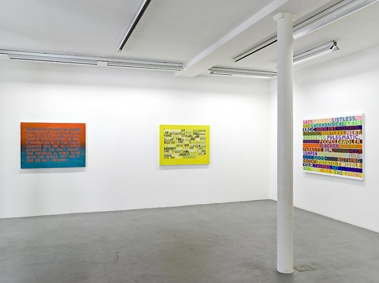 Mel Bochner, 1998-2007: Painting, sculpture and installation – installation view 5