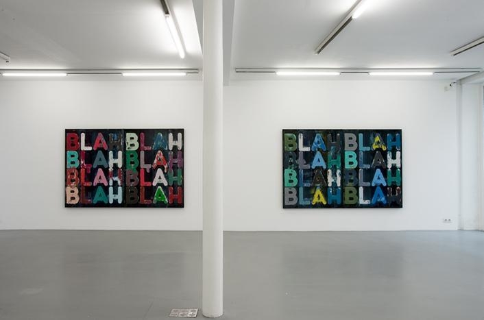 Mel Bochner Exhibition view, Galerie Nelson-Freeman, Paris