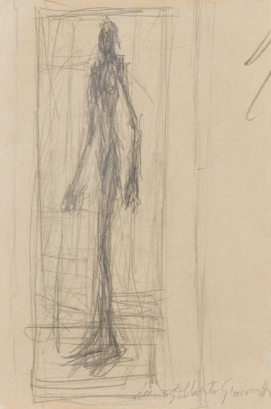 Alberto Giacometti Nu debout dans l'atelier