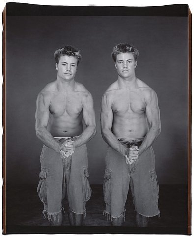 Clint and Kent Lauhoff (from the Twins series), 2001, Unique polaroid