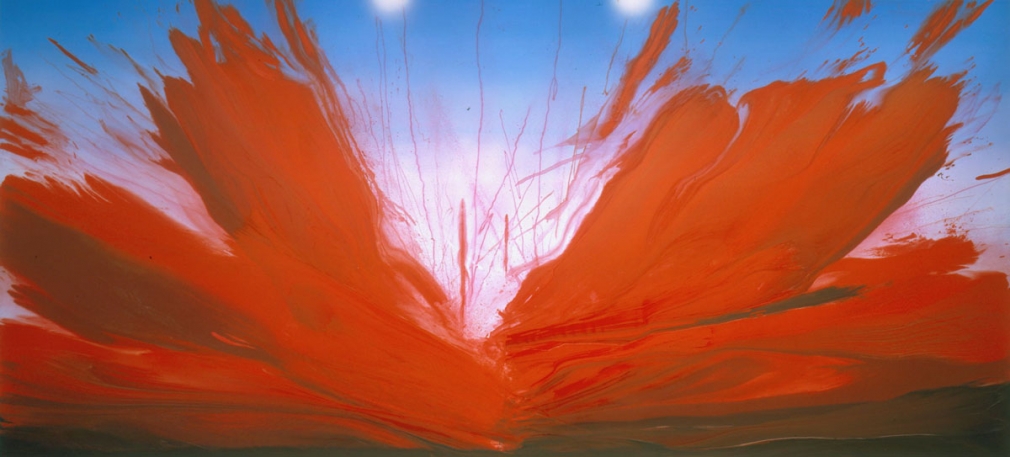painting by barnaby furnas with bloody water