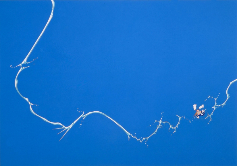 Whoosh!!, 1998 Acrylic on linen on board