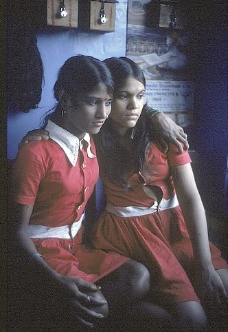Putla and Reika, Bombay, India (from Falkland Road Series), 1978, Cibachrome