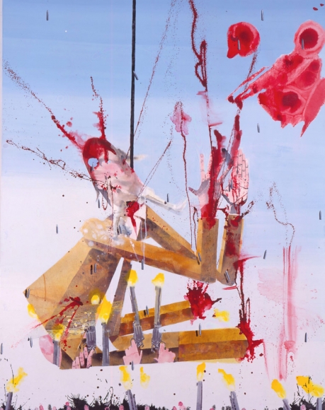 painting of executed figure by barnaby furnas