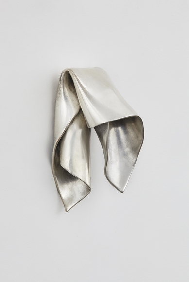 a silvered bronze wall hanging sculpture by anthony pearson