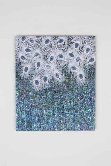 Untitled, 2015, Silkscreen on mother of pearl