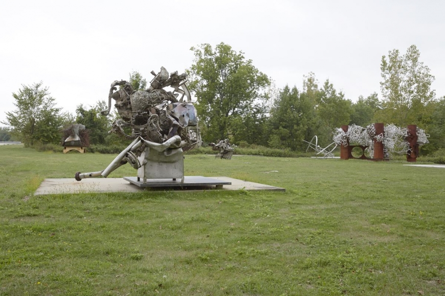 Fishkill, 1995, Cast stainless steel with carbon steel