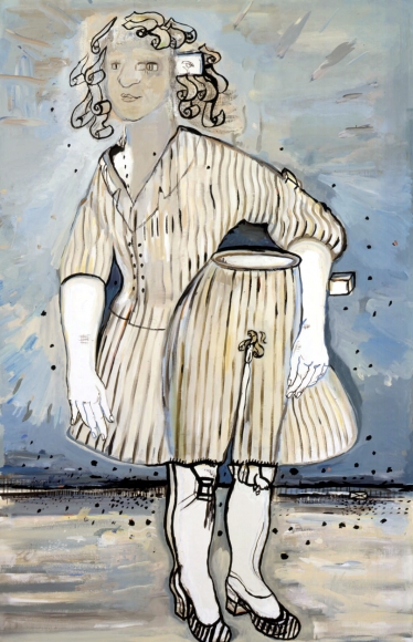 girl with detached torso by hannah van bart