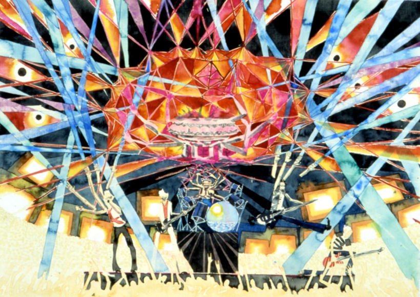 Rock Concert (Big Star), 2003, Watercolor on paper