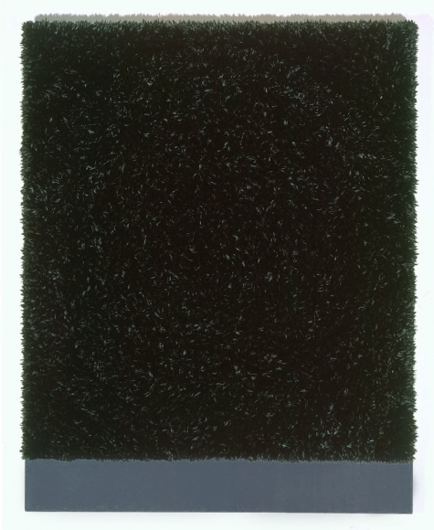 black square piece by donald moffett