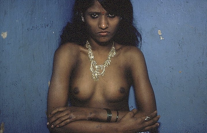 Putla with a Gold Necklace, Bombay, India (from Falkland Road Series), 1978, Cibachrome